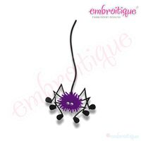 Halloween Tall Spider Embroidery Design