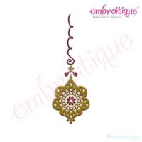 Hanging Vintage Ornament 1 Embroidery Design - Small