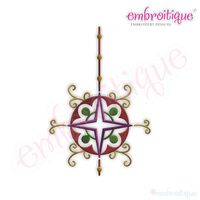 Hanging Vintage Ornament 2 Embroidery Design - Small