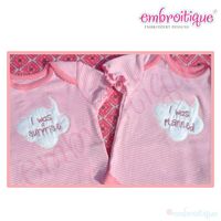 I was Planned and I was a Surprise Baby Twin Raw Edge Set