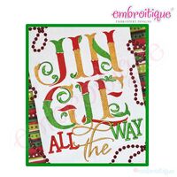 Jingle All the Way Holiday Embroidery Design - Small