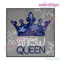 Snow Queen Applique - Small