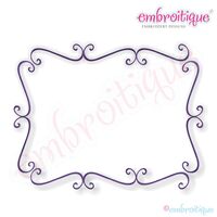 Copper Monogram Font Frame