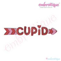 Cupid with Arrow Filled Embroidery Design