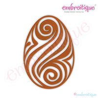 Fancy Easter Egg 14 Filled Embroidery Design