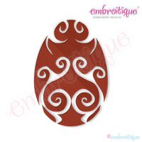 Fancy Easter Egg 17 Filled Embroidery Design