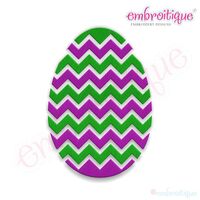 Fancy Easter Egg 25 Filled Embroidery Design