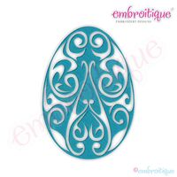 Fancy Easter Egg 3 Filled Embroidery Design