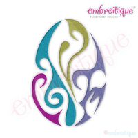 Fancy Easter Egg 31 Filled Embroidery Design