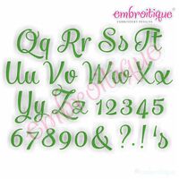 Fancy Pants Basic Fill Stitch Monogram Set - Large 4"- 8"