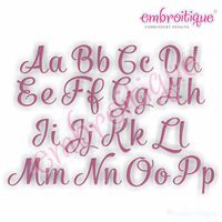 Fancy Pants Basic Fill Stitch Monogram Set - Large 4"- 8"
