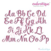 Fancy Pants Basic Monogram Font Set - Small 1" - 3.5"