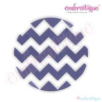 Chevron Circle Filled Embroidery Design - Small, 2 image