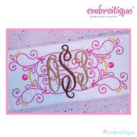 Juliette Vintage Flourish Font Frame - Large