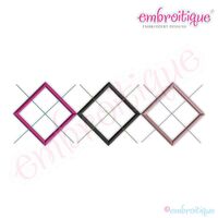 Argyle Outline Embroidery Design