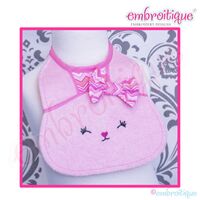 Posh and Proper- Bunny Bib PDF Combination Sewing & Embroidery Pattern