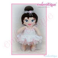 Posh and Proper - Doodley Dolls Flower Girl Add On PDF Sewing & Embroidery Pattern
