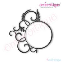 Fancy Round Font Frame - Small, 2 image