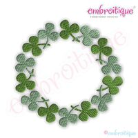 Shamrock Circle Font Frame - Large