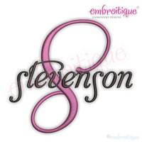 Stevenson Monogram Font Set - Small