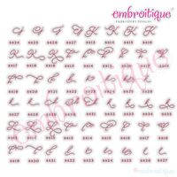 Beloved Alternates 5 - Beautiful Calligraphy Monogram Alphabet 1", 2", 3" - EXCLUSIVE