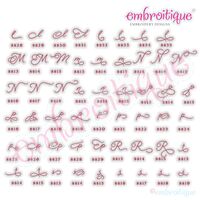 Beloved Alternates 5 - Beautiful Calligraphy Monogram Alphabet 1", 2", 3" - EXCLUSIVE