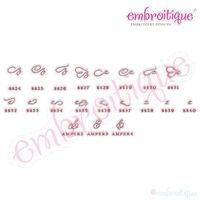 Beloved Alternates 5 - Beautiful Calligraphy Monogram Alphabet 1", 2", 3" - EXCLUSIVE