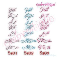 Beloved Alternates Set 1 - Beautiful Calligraphy Monogram Alphabet 1", 2", 3" - EXCLUSIVE
