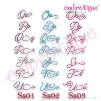 Beloved Alternates Set 1 - Beautiful Calligraphy Monogram Alphabet 1", 2", 3" - EXCLUSIVE
