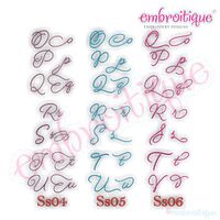 Beloved Alternates Set 2 - Beautiful Calligraphy Monogram Alphabet 1", 2", 3" - EXCLUSIVE