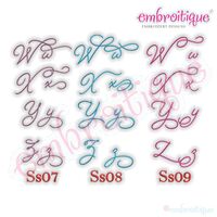 Beloved Alternates Set 2 - Beautiful Calligraphy Monogram Alphabet 1", 2", 3" - EXCLUSIVE