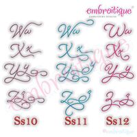 Beloved Alternates Set 4 - Beautiful Calligraphy Monogram Alphabet 1", 2", 3" - EXCLUSIVE