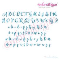 Melissa Monogram Set - Hand Lettered Calligraphy Script - Set 1- 1", 2", 3", 3 image