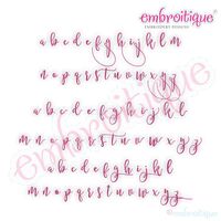 Melissa Monogram Super Set - Hand Lettered Calligraphy Script - Sets 1-4 included!!   2 - 1", 2", 3"