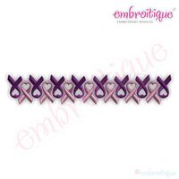 Row Of Ribbons -  Breast Cancer Awareness Month