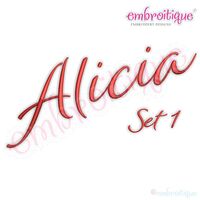 Alicia Calligraphy Monogram - Set 1 - Embroitique Exclusive!
