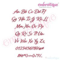 Alicia Calligraphy Monogram - Set 1 - Embroitique Exclusive!