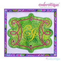 Allen Applique Font Frame