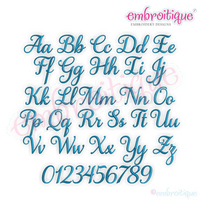 Aurora Script Monogram Set 1 - Beautiful Calligraphy Alphabet for machine embroidery