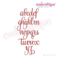 Beatrice Monogram Set 1 - Small - Upright Calligraphy Script Alphabet for Machine Embroidery
