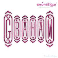 Cameo Decorative Initial Monogram Set - LARGE - 8" 9" 10" Sizes Font  Set
