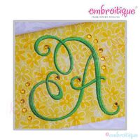 Charming Calligraphy Script Monogram Set - Medium CAPS ONLY - 3", 3.5", 4"