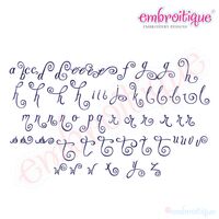 Charming Calligraphy Script Monogram Set - Large - FULL SET - 7", 8", 9", 4 image