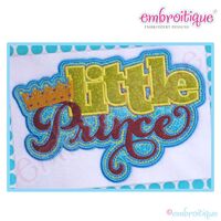 Little Prince with Crown Applique