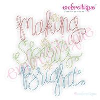 Making Spirits Bright - Running Stitch