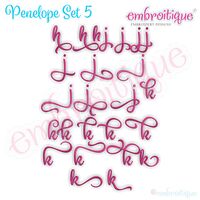 Penelope Set 5 - Calligraphy Script alternate lowercase letters b-k, 4 image
