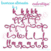 Penelope Set 6 - Calligraphy Script Monogram Alphabet Font for Machine Embroidery, 2 image