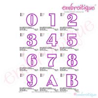 Taylor Applique Monogram Set - Large - 4", 5", 6", 7", 3 image
