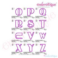 Taylor Applique Monogram Set - Large - 4", 5", 6", 7", 5 image