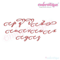 Eleanor Set 2 - Small - Calligraphy Script Machine Embroidery Monogram Alphabet Font - Embroitique - BX Files included